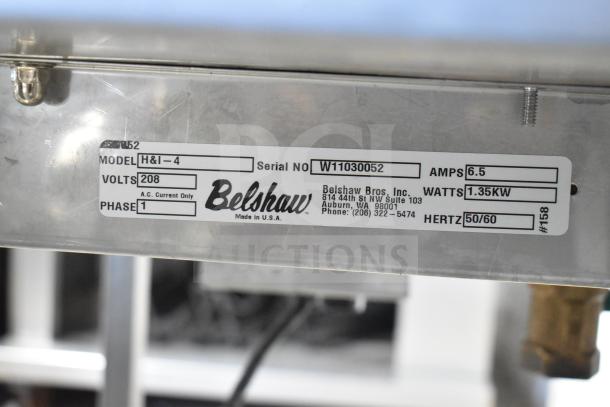 Belshaw H&I Commercial Heat and Ice Icing Station, Model H&I, 208V, 1 Phase, on casters. Serial No: W11030052.