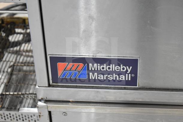 2022 Middleby Marshall CTX DZ33T stainless steel conveyor pizza oven, electric, 208V, tested and working.