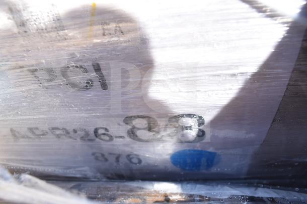 Regency 30"x72" stainless steel table, scratch and dent condition, model APR26-88, with enclosed base, open front, adjustable shelf.