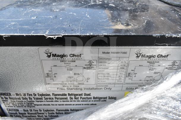 Four mini coolers include Galanz GL27S5, GL17BK, and Magic Chef HMAR170BE. 120V, 1 phase. Circuit diagram visible.