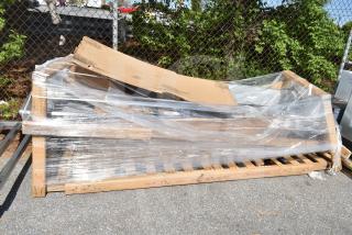 BRAND NEW 600S324242X Regency S3C242414-24L&R sink, 16-gauge stainless steel, three compartments, 2 drainboards, packaged.