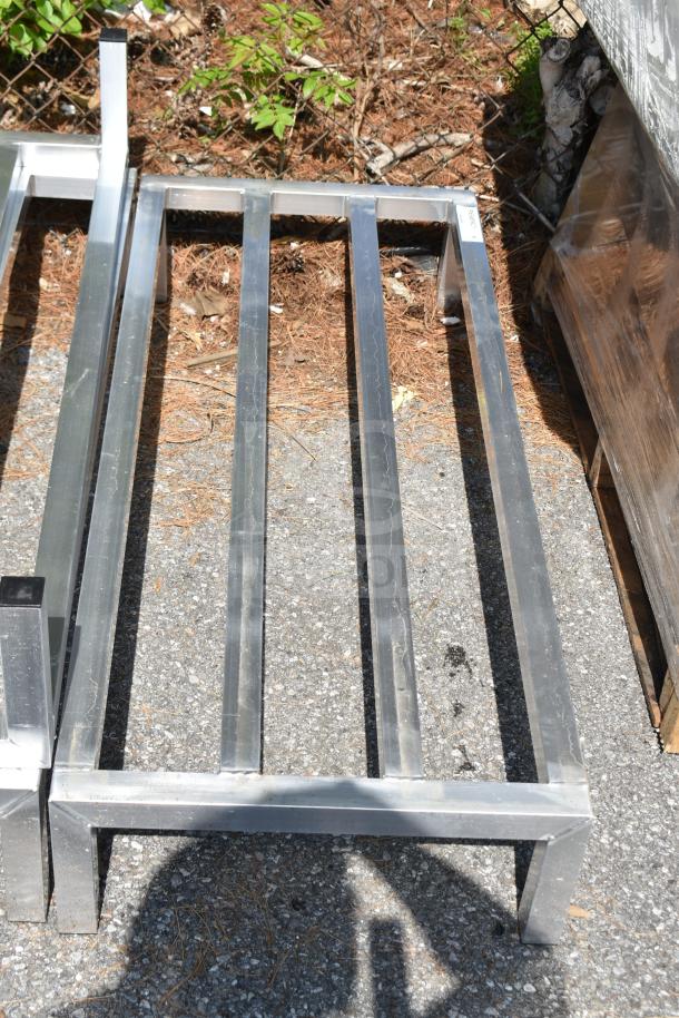 Brand new Regency 48"x20"x8" aluminum dunnage rack, 600DUN2048 model, 1685 lb. capacity. Scratch and dent condition.