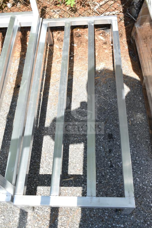 Brand new 48"x20"x8" aluminum Regency dunnage rack, model 600DUN2048. Scratch and dent, 1685 lb capacity.