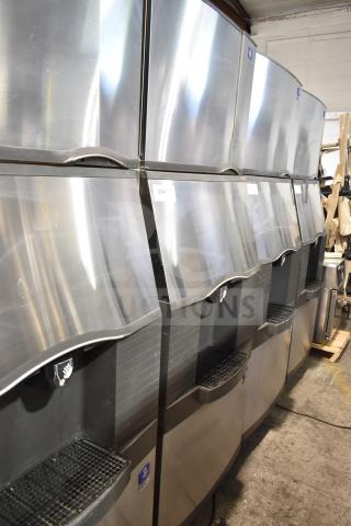 Manitowoc SD0452A ice machine head with SPA310 dispenser, 115V, 1 Phase. Stainless steel finish, commercial use.