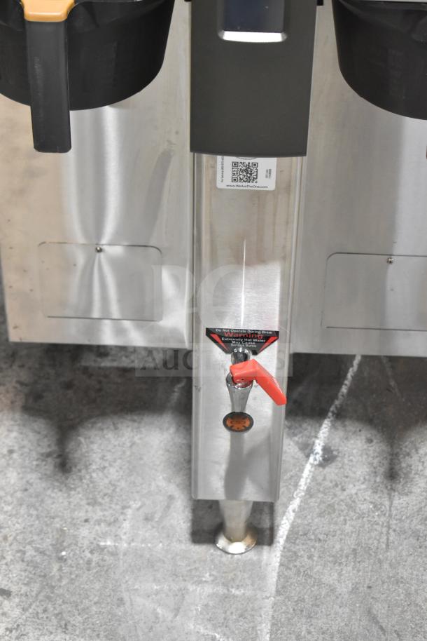 2023 Fetco CBS-2152-XTS commercial coffee brewer, 1.5 gal capacity, twin setup, stainless steel, 208-240V, 1 phase.