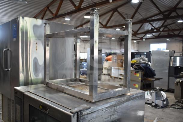 2017 Alto Shaam CTP7-20E stainless steel combi convection oven with equipment stand, 208-240 volts, 3 phase.