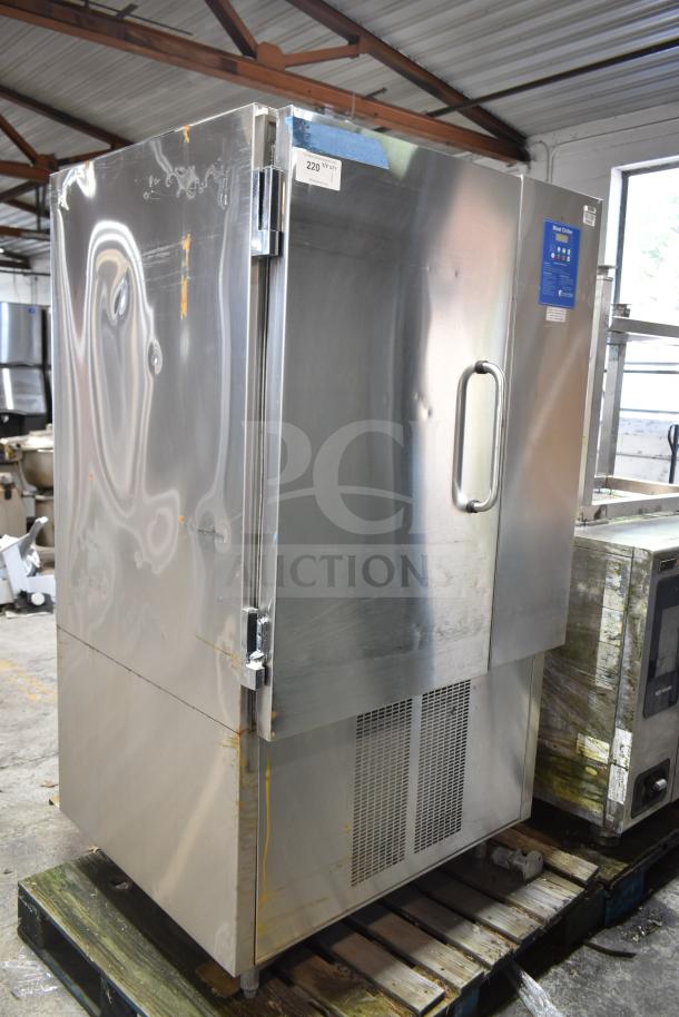 Randell BC-18 commercial blast chiller, upright, stainless steel, with 3 probes. 115/230 volts, 1 phase, visible wear.