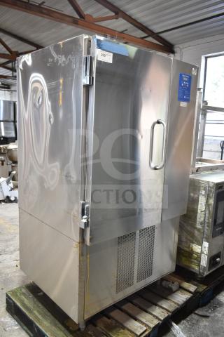 Randell BC-18 commercial blast chiller, upright, stainless steel, with 3 probes. 115/230 volts, 1 phase, visible wear.