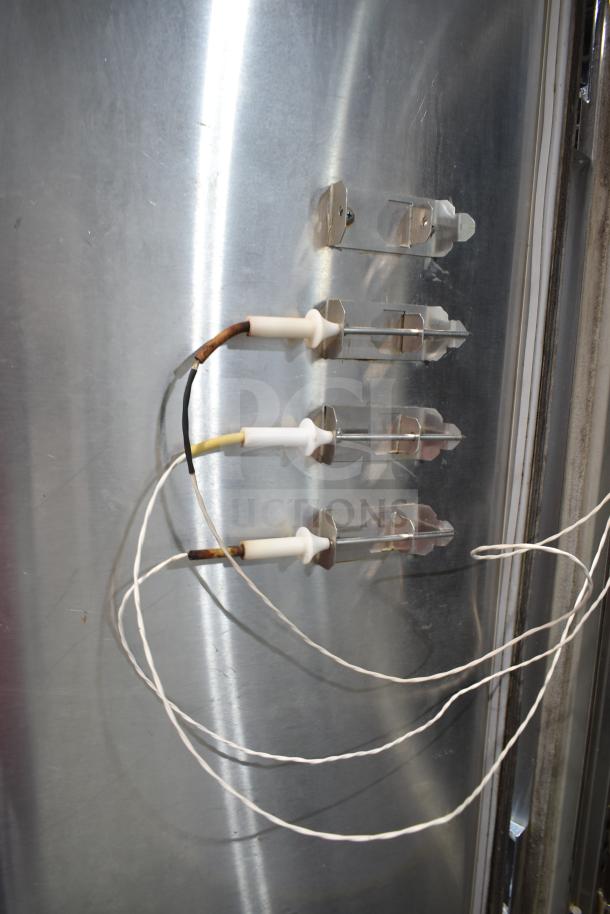 Randell BC-18 Commercial Blast Chiller, upright model, 3 probes, 115/230 volts, 1 phase. Stainless steel interior.