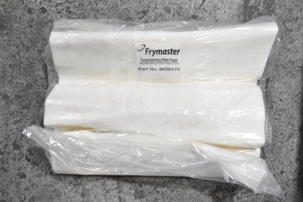 BRAND NEW SCRATCH AND DENT Frymaster PF50 Portable Fryer Oil Filter, 110-120V, 1 Phase. Frymaster label visible on filter paper.