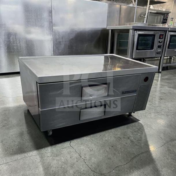True TRCB-52-HC Refrigerated Chef Base, 52" width, two drawers, stainless steel, excellent condition, fully tested, 115V.