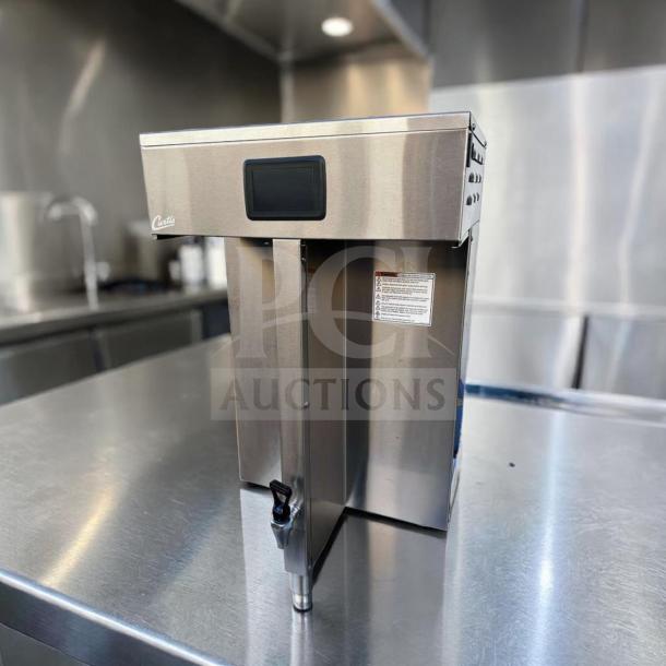 Wilbur Curtis G4TP2T10A3100 G4 Twin Coffee Brewer, stainless steel, 220V, outstanding condition, fully tested.