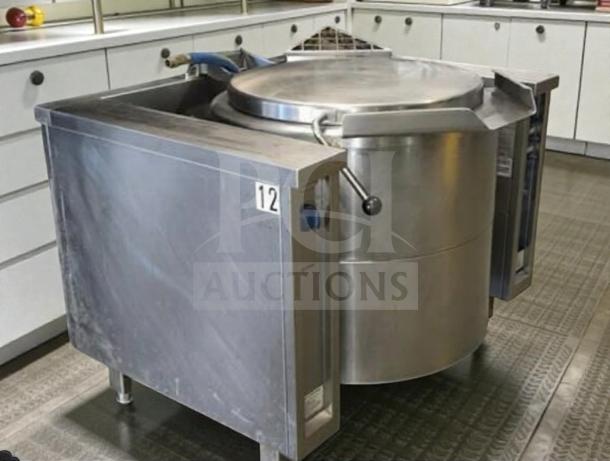 Electrolux Professional CH-6210 GU5EOE0000 commercial tilting boiling pan. Stainless steel, premium condition, UL listed.