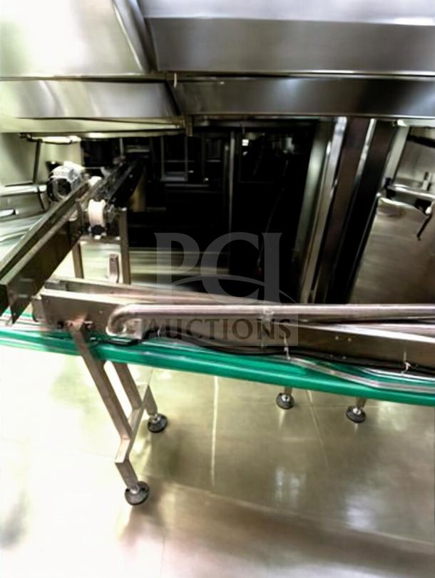 Tang Rotary Round Bottle Washer, superb condition, automatic inner/outer rinse, fully tested, model TNG-L-WASH-0420.