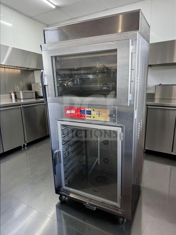 Nu-Vu SUB-123P commercial oven/proofer combo, premium condition, stainless steel, 208V 3 phase, UL listed, fully tested.