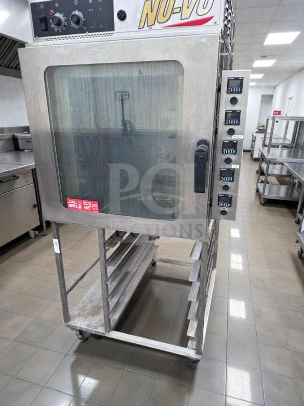 Nu-Vu RM-5T rethermalization oven, 208V/3 Phase, ETL & NSF listed, premium condition, controls visible.