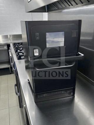 Merrychef Commercial High-Speed Oven, touchscreen control, top-tier condition, model MER-L-OVN-0368, fully tested.