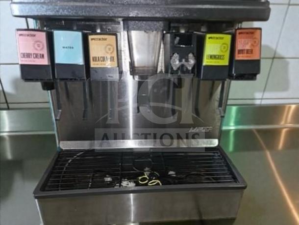 Lancer FS30 Flavor Select Series countertop ice & soda dispenser in excellent condition, fully operational, multiple flavor options visible.