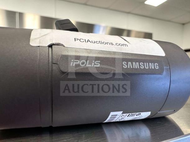 Samsung iPOLIS SNO-6084RN HD Network Bullet Security Camera, superior condition, tested operational, with visible labels.