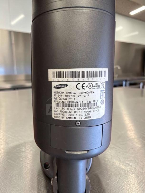 Samsung iPOLIS SNO-6084RN HD Network Bullet Camera, superior condition, PoE/12V/24V, Feb 2015, fully tested.