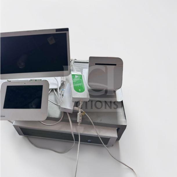 Clover POS Station System, touchscreen register, receipt printer, customer display, fully tested, top-tier condition.