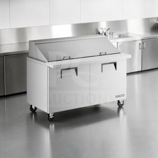 Elite True TSSU-60-24M-B-ST-HC Mega Top Refrigerated Sandwich Prep Table, 60", stainless steel, 2-door, fully tested.