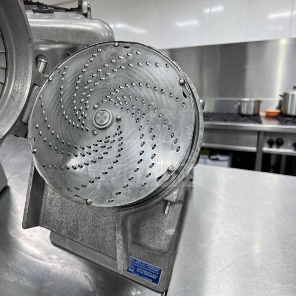 General CSM-72AA commercial food processor, excellent condition, visible slicer disc, sturdy metal build, tested operational.