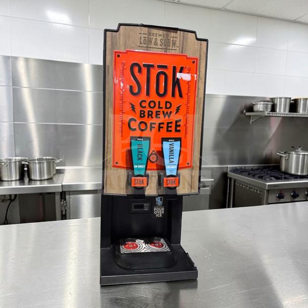 CreaMiser Model 230 Cold Brew Dispenser with dual taps for black and vanilla; fully operational, excellent condition.