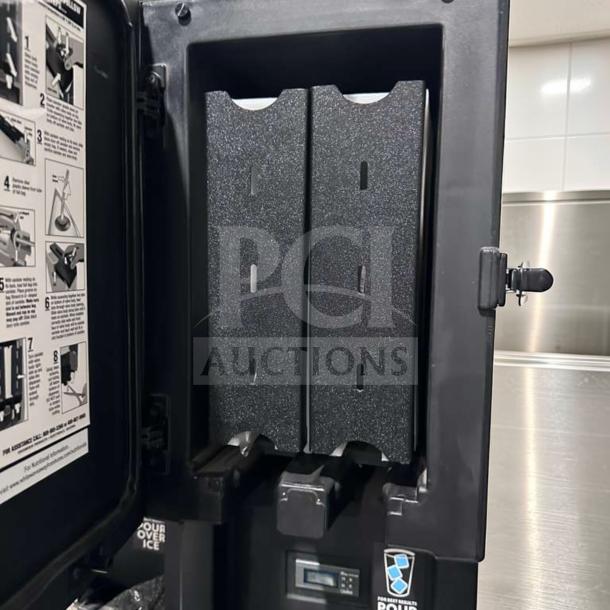 CreaMiser Model 230 commercial cold brew dispenser with dual tap system, shown in open view, exceptional condition.