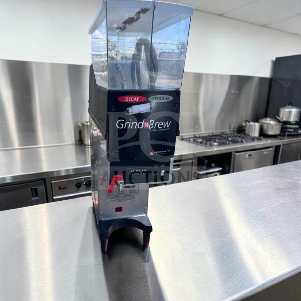 Grindmaster Grind’n Brew GNB-20H coffee system, dual hopper, airpot brewer, premium condition, 120V, fully tested.