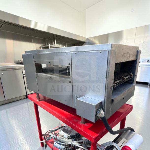 Star Holman QT14 commercial conveyor sandwich toaster oven, exceptional condition, stainless steel, 208/240V, fully tested.