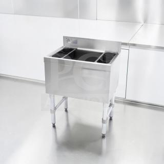 Advance Tabco SLI-12-36-7 36" underbar ice bin, stainless steel, 7 circuit cold plate, superior condition, fully tested.