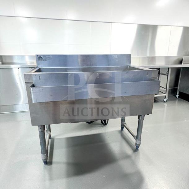 Advance Tabco SLI-12-36-7 underbar ice bin with 7 circuit cold plate, stainless steel, superior condition, commercial use.