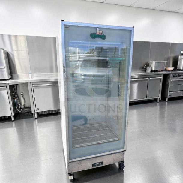 Arctic Air GDR22 one-door glass merchandiser refrigerator, excellent condition, commercial display cooler, 115V, fully tested.