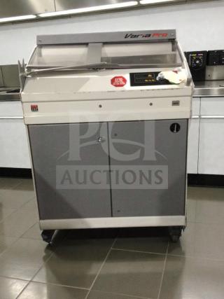 JAC Varia Pro VPL 800 bread slicer, exceptional condition, 230V/3 phase, fully tested, JAC S.A. Belgium model, visible control panel.