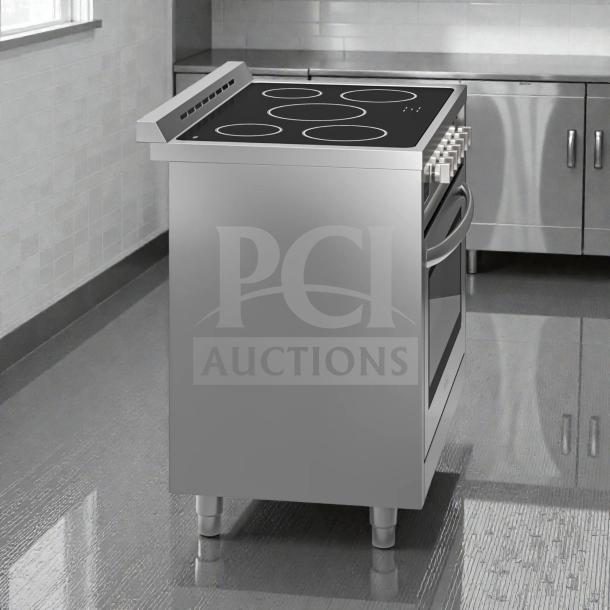 Brand new KoolMore KM-FR36EE-SS 36" stainless steel electric range with legs, 4.3 cu. ft., UL certified, never used.