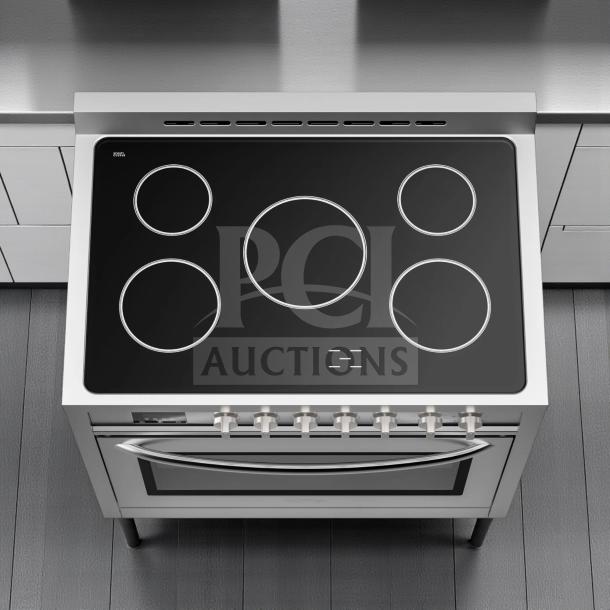 Brand new KoolMore KM-FR36EE-SS 36" electric range, stainless steel, 4.3 cu. ft., UL certified, never used, in original box.