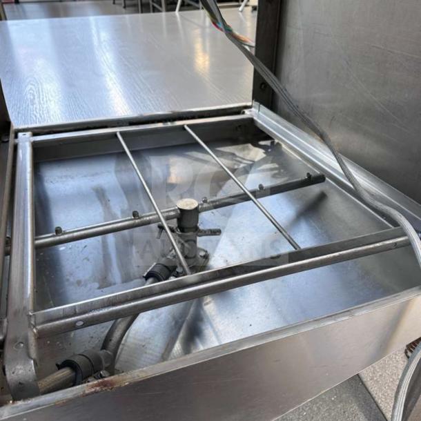 ADS AF-ES dishwasher interior view in pristine condition, showing rack and spray arm, Energy Star rated, fully operational.