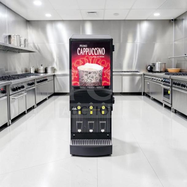 Wilbur Curtis 3-Station Cappuccino Dispenser, Model CAFEPC3CS10000, superior condition, fully tested, commercial use.