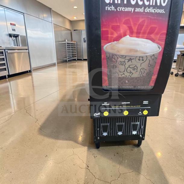 Wilbur Curtis 3-Station Cappuccino Dispenser, model CAFEPC3CS10000, fully operational, excellent condition, commercial use.