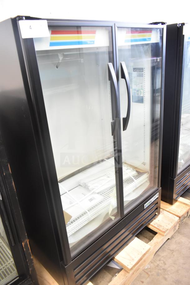 Brand new 2026 True TVM-36SL-HC 2 Door Reach In Cooler Merchandiser, 115 Volts, scratch and dent condition.