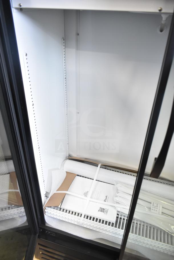 Brand new 2026 True TVM-36SL-HC cooler merchandiser, 2 doors, 115 volts, 1 phase; scratch and dent condition.
