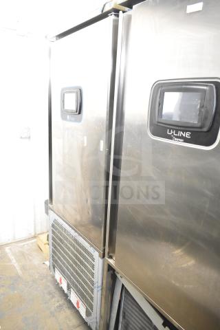 2022 Desmon GBF-15+ETL stainless steel commercial blast chiller with 4 probes, on casters, 220V, 3 phase.