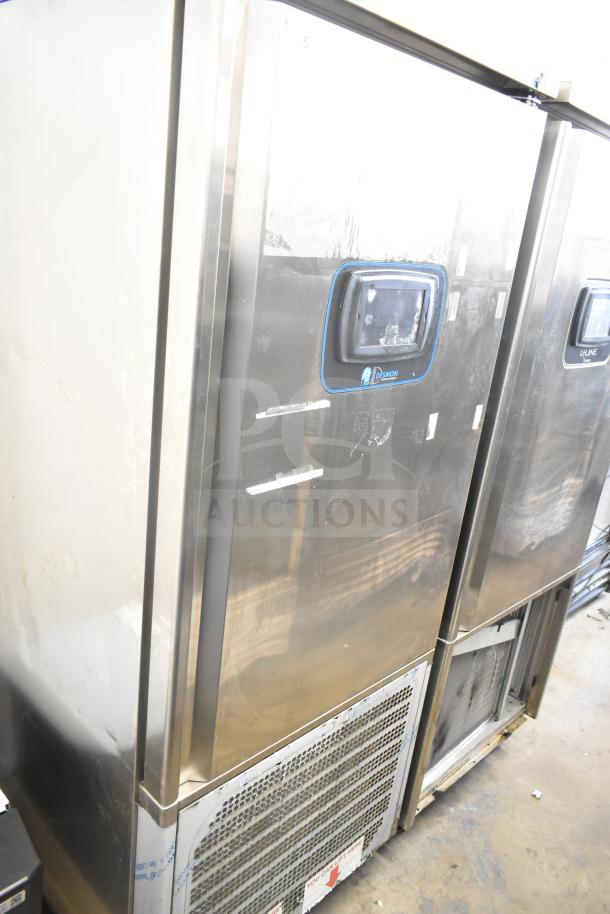 2022 Desmon GBF-15+ETL stainless steel blast chiller shock freezer with 4 probes on casters, 220V, 3 Phase.
