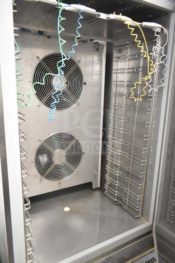 2022 Desmon GBF-15+ETL stainless steel blast chiller shock freezer, 4 probes, commercial casters, 220V, 3 phase.