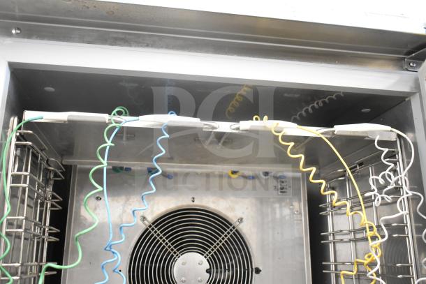 2022 Desmon GBF-15+ETL Stainless Steel Blast Chiller with 4 probes and commercial casters, 220V, 3-phase.