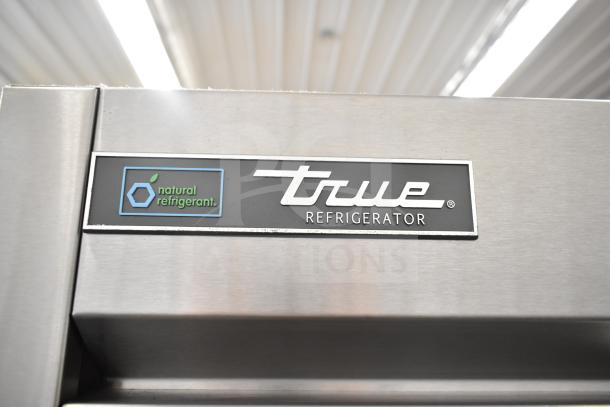 2020 True T-35-HC Reach In Cooler, 2 doors, stainless steel, 115V, natural refrigerant label, excellent condition.
