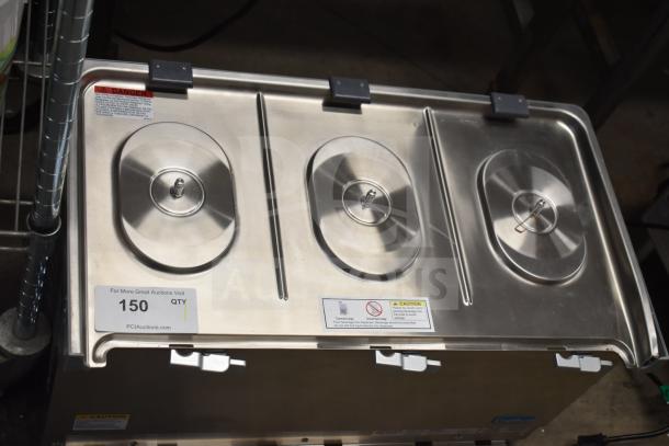 Crathco SR-35-16-290 beverage machine base, new with slight scratches, stainless steel finish, 120V, 1-phase.