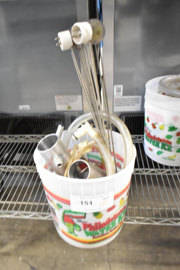 92 Various Ice Cream Machine Parts Including Scrapers, Hoses, Seals, Knobs. 92 Times Your Bid! - Image 2 of 20