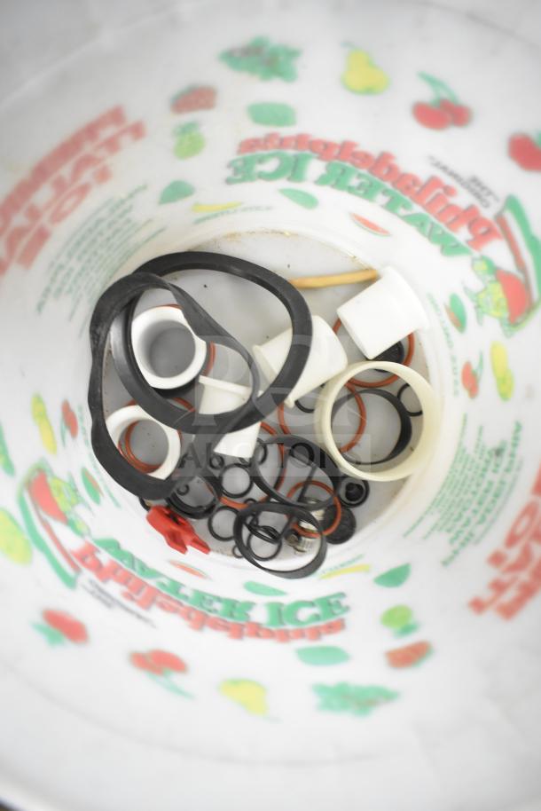 92 Various Ice Cream Machine Parts Including Scrapers, Hoses, Seals, Knobs. 92 Times Your Bid! - Image 18 of 20